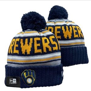 New Era MLB knit Pom beanie Brewers